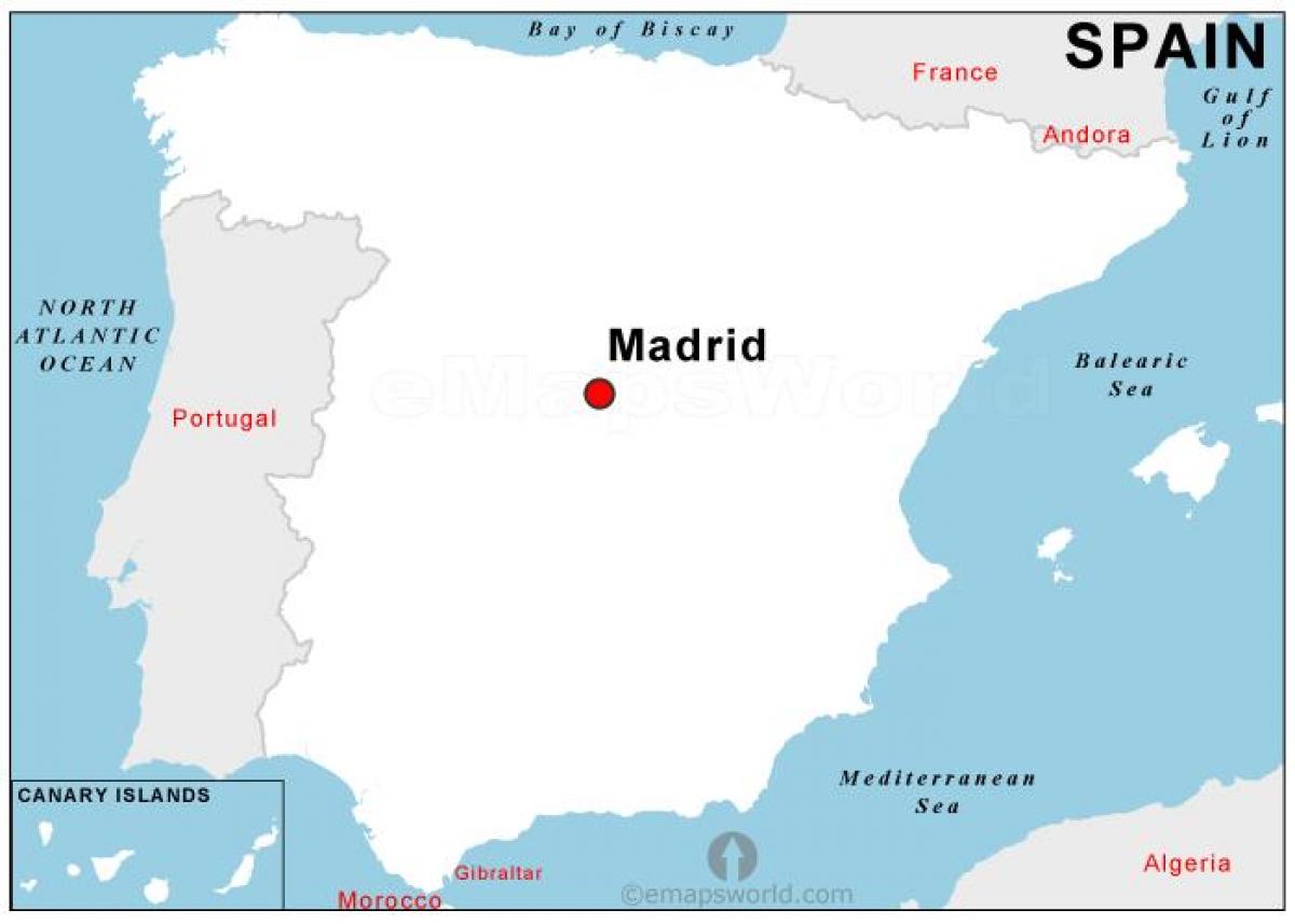 karta glavnog grada Španjolske