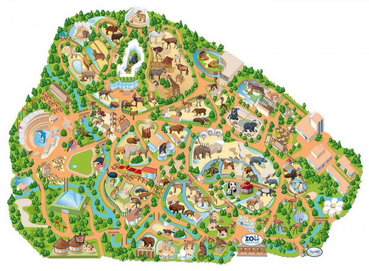 karta madridske zoološkom vrtu