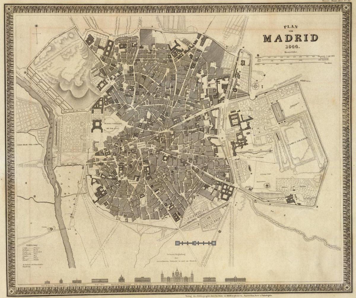 karta Madrid Stari grad