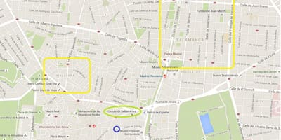 Karta маласанья u Madridu