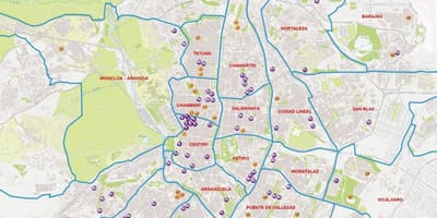 Četvrti Madrida karti