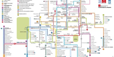 Madrid karta podzemne željeznice