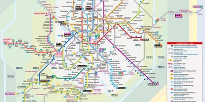 Karta Madrida tramvajem