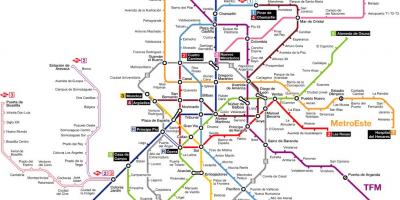 Madrid karta podzemne željeznice