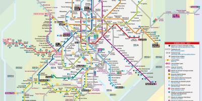 Karta Madrida tramvajem
