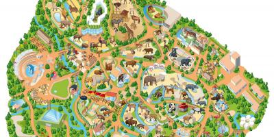 Karta madridske zoološkom vrtu