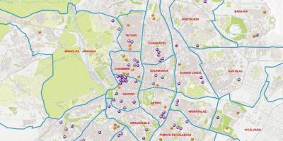 Karta Madrid kolodvor Chamartin 