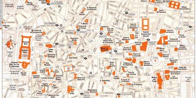 Mapa ulica u Madridu, Španjolska